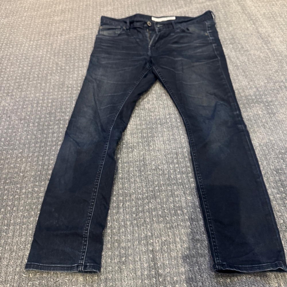 Express Blue Straight Jeans Classic Style